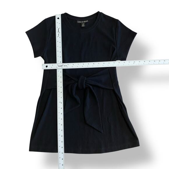 A Pea In The Pod Tie-Front Textured‎ Maternity Top Womens Size XS Black - Picture 3 of 6